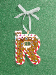 Gingerbread Initial Ornament - Gingerbread Initial Ornament