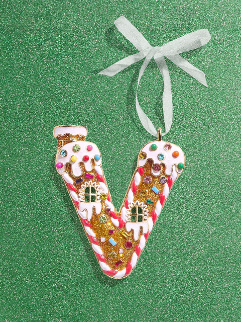 Gingerbread Initial Ornament - Gingerbread Initial Ornament