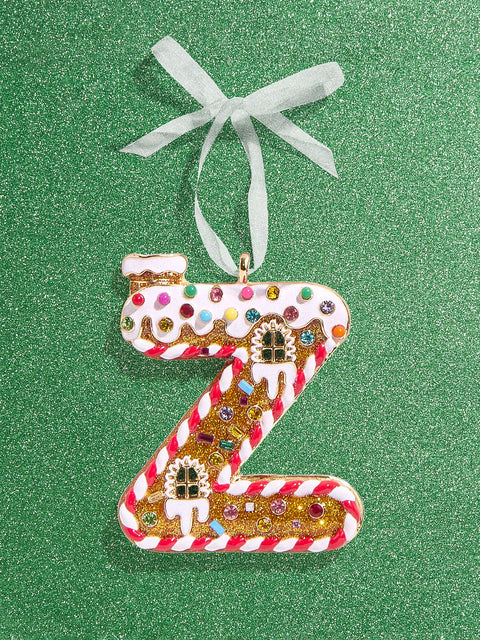 Gingerbread Initial Ornament - Gingerbread Initial Ornament