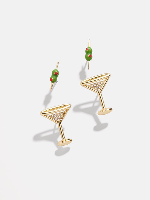 Pimento Memento Martini Earring Set - Martini