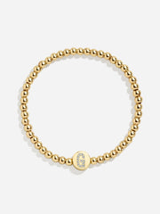 Carmen Initial Disc Pisa Bracelet - Gold