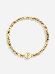 Carmen Initial Disc Pisa Bracelet - Gold