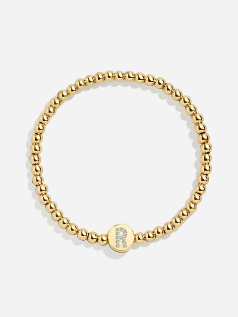 Carmen Initial Disc Pisa Bracelet - Gold