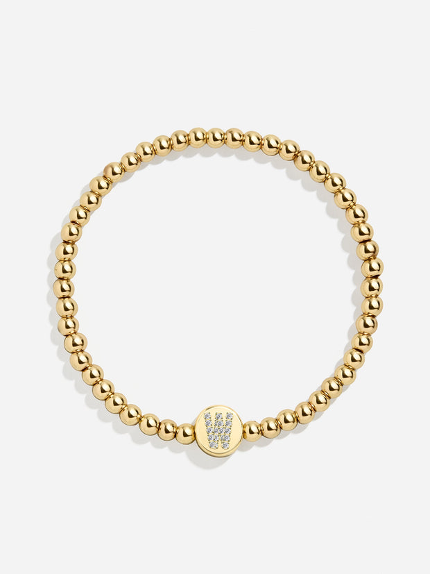 Carmen Initial Disc Pisa Bracelet - Gold