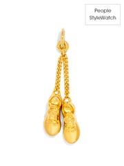 Tennis Shoes Charm - Gold