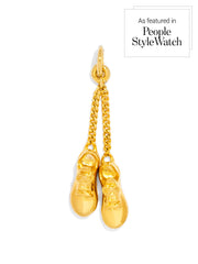 Tennis Shoes Charm - Gold