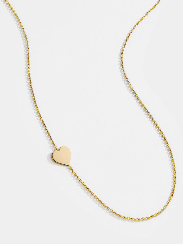 Maya Brenner Asymmetrical Custom Initial Necklace - One Character