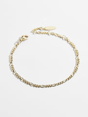 Figaro 18K Gold Bracelet - Gold