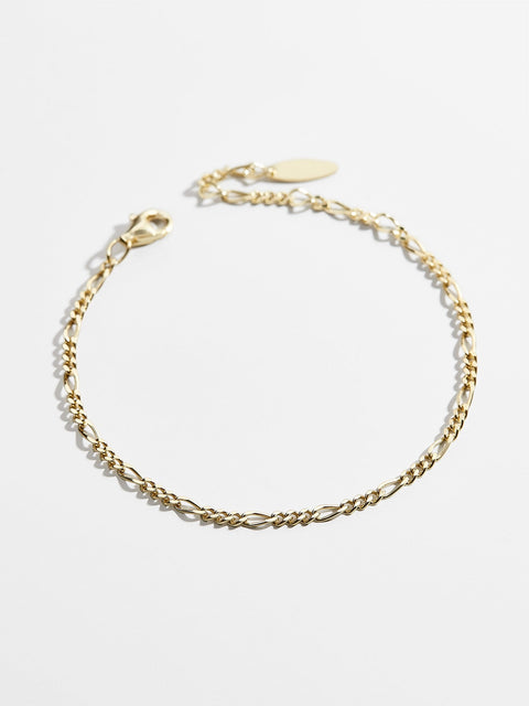 Figaro 18K Gold Bracelet - Gold