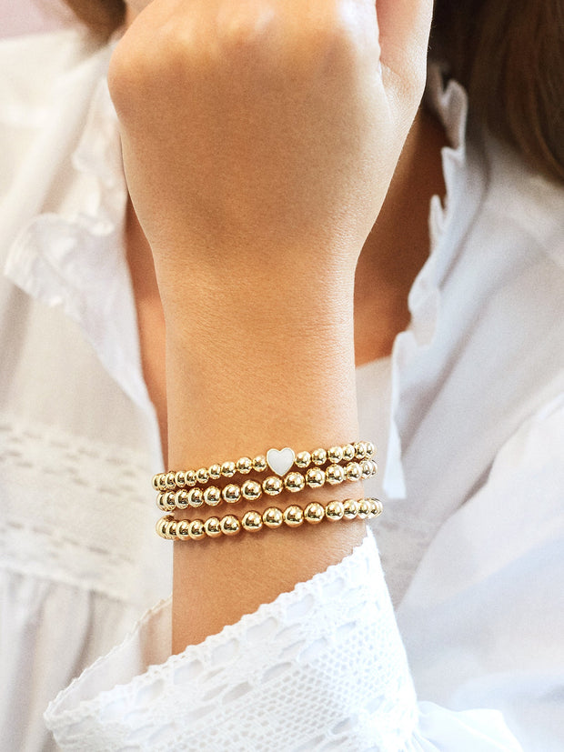 Positivity Pisa Bracelet - White/Gold