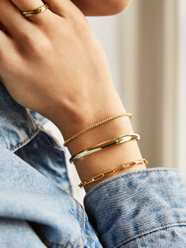 Small Hera Bracelet - Gold Plated Brass