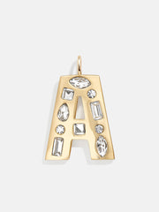 Gem Alpha Charm - Gold