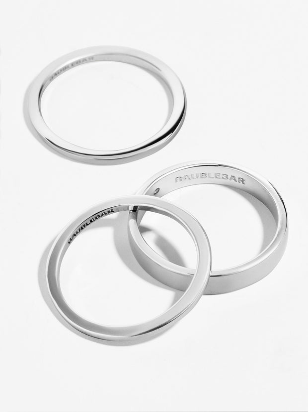 Tris 18K Gold Ring Set - Gold