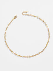 Figaro 14K Gold Anklet - Gold