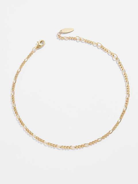 Figaro 14K Gold Anklet - Gold