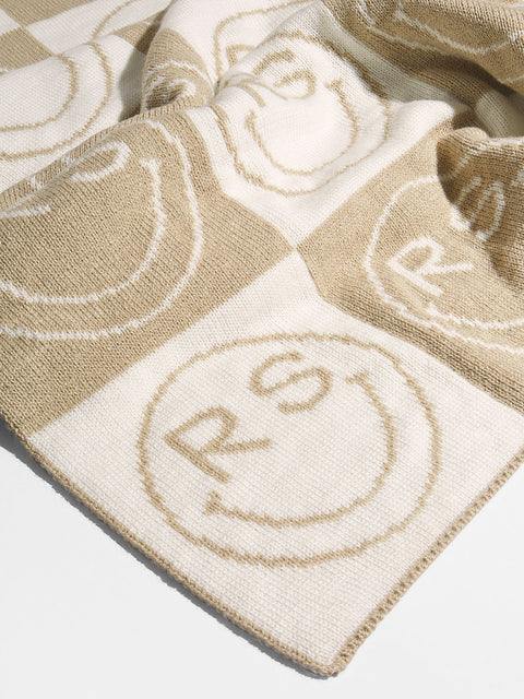 All Smiles Custom Blanket - Natural/Beige