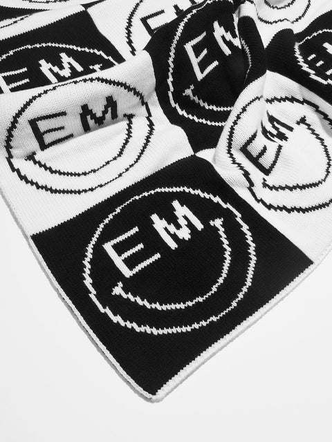 All Smiles Custom Blanket - Black/White