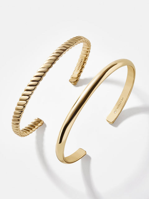 Arlo Cuff Bracelet Set - Gold