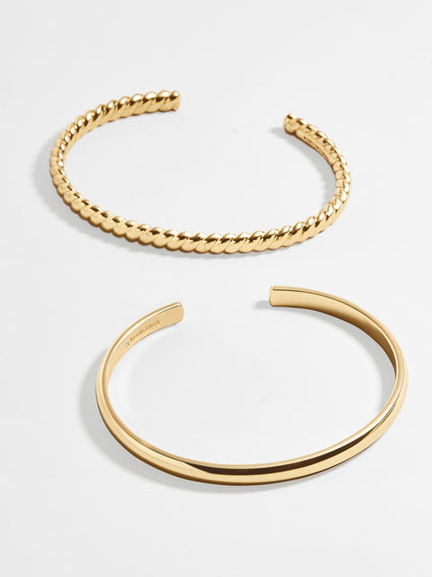 Arlo Cuff Bracelet Set - Gold