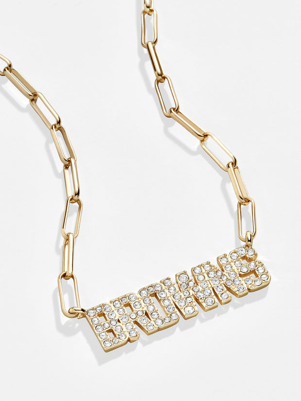 Cleveland Browns NFL Gold Chain Necklace - Cleveland Browns