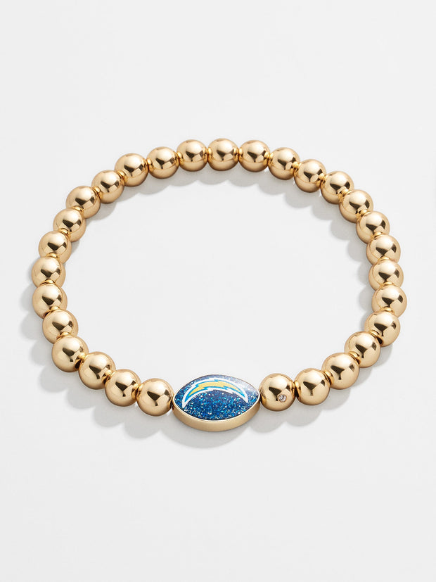 Los Angeles Chargers NFL Gold Pisa Bracelet - Los Angeles Chargers