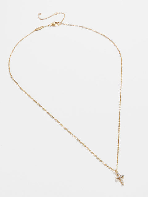 Agape 18K Gold Necklace - Gold/Pavé