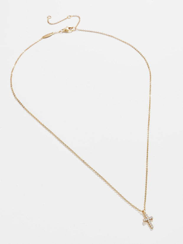 Agape 18K Gold Necklace - Gold/Pavé