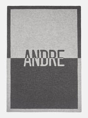 Spell It Out Custom Blanket - Gray/Dark Gray