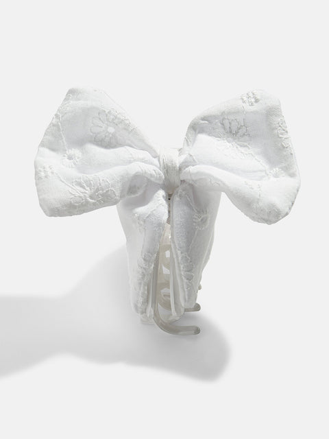 Maria Hair Clip - White