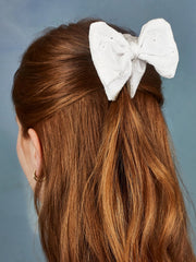 Maria Hair Clip - White