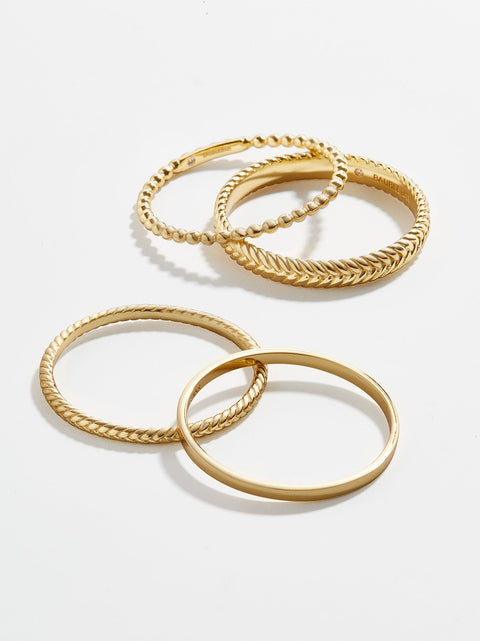 Mamie 18K Gold Ring Set - Gold