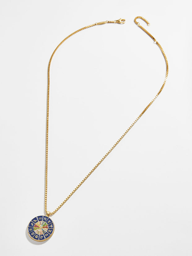 18K Gold Reversible Medallion Necklace - Astro