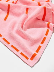 Wild At Heart Kids' Custom Blanket - Pink/Orange