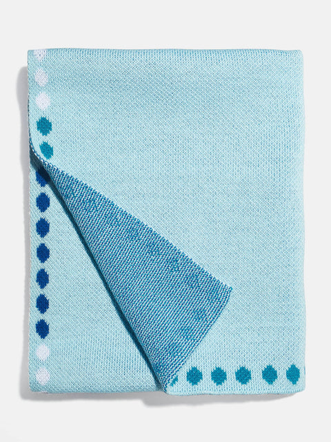 Baby Steps Kids' Custom Blanket - Light Blue/Navy