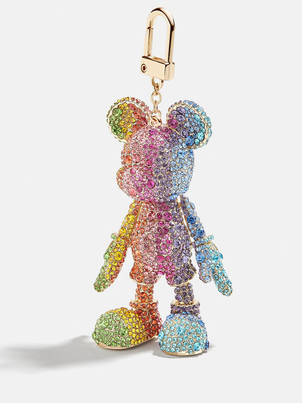 Mickey Mouse disney Bag Charm - Rainbow Stripe