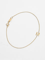 Maya Brenner Mini Letter Bracelet - Gold