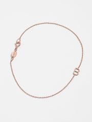 Maya Brenner Mini Letter Bracelet - Gold