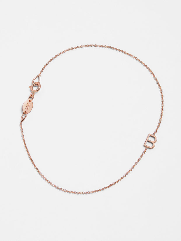 Maya Brenner Mini Letter Bracelet - Gold