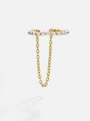 Kate 18K Gold Ear Cuff - Gold/Pavé