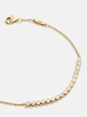 Sophie 18K Gold Tennis Bracelet - Gold/Pavé