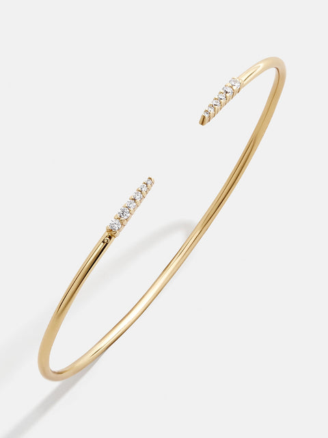 Rima 18K Gold Cuff Bracelet - Smooth Gold