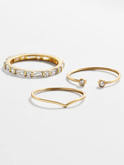 Mariah 18K Gold Ring Set - Gold