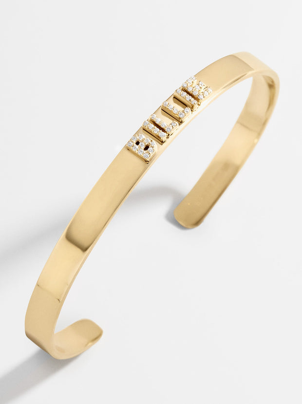 18K Gold Custom Cuff Bracelet