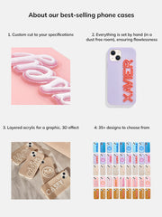 Color Me Happy Custom iPhone Case - Clear/Multi