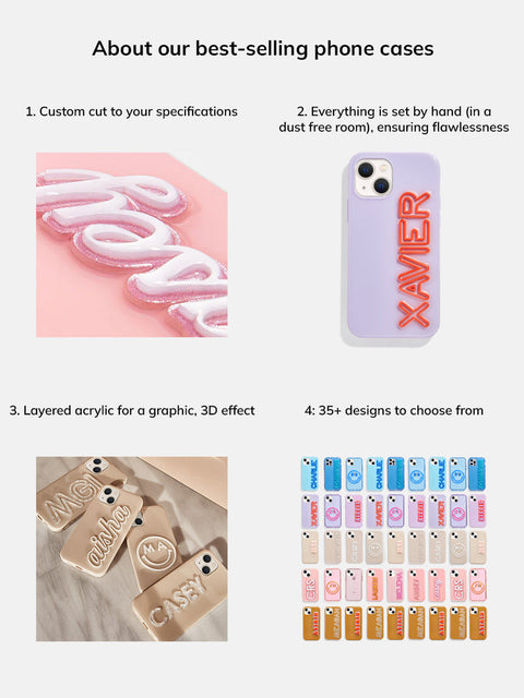 Color Me Happy Custom iPhone Case - Clear/Multi