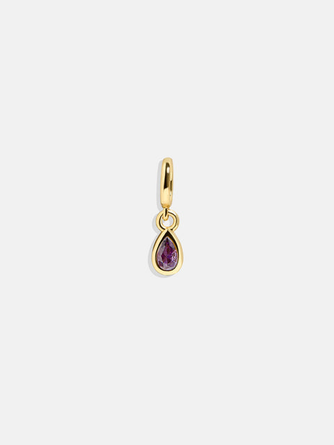 Birthstone Cluster Charm - Amethyst