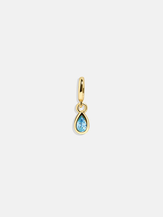 Birthstone Cluster Charm - Blue Zircon