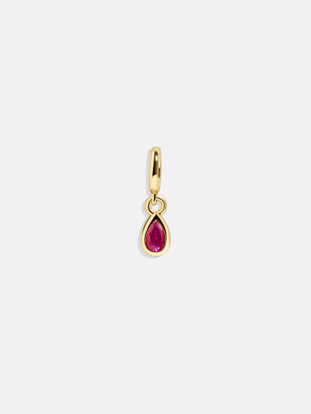 Birthstone Cluster Charm - Ruby