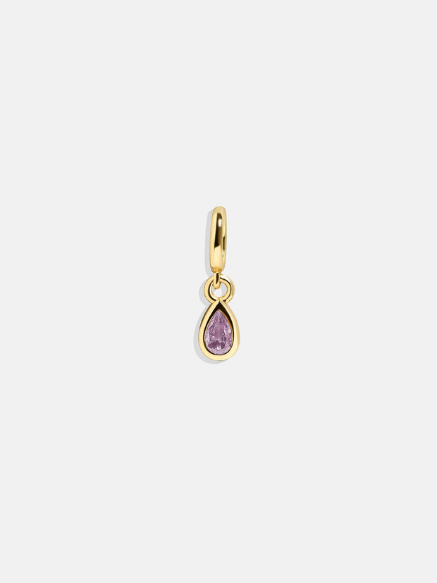 Birthstone Cluster Charm - Light Amethyst