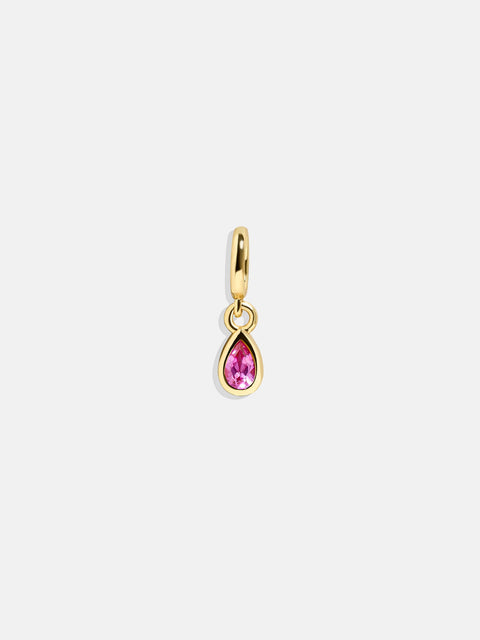 Birthstone Cluster Charm - Rose